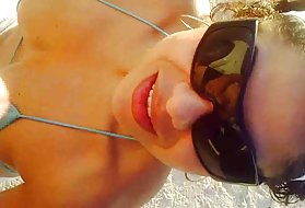 Krievijas porno video, ne būvniecības vietu amatieru blowjob uz pludmali